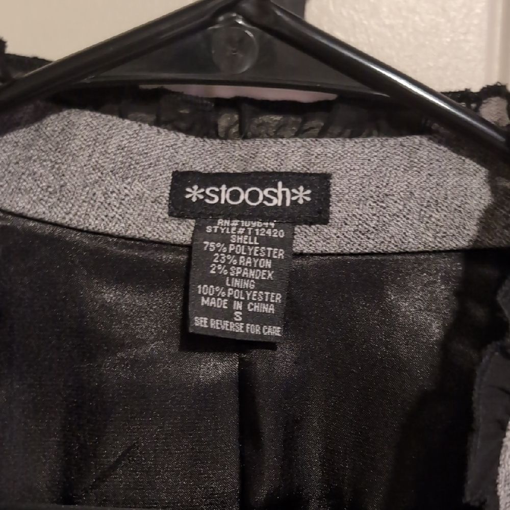 Stoosh Gray Women's Blazer With Black Accents - Picture 2 of 15